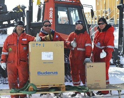 В Антарктике установлен первый котел Buderus – Logano G125.